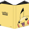 Pikachu 9-pocket PRO-Binder for Pokémon featuring Pikachu and Pokémon graphics, ideal for storing trading cards.