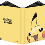 Pikachu 9-pocket PRO-Binder for Pokémon featuring Pikachu and Pokémon graphics, ideal for storing trading cards.