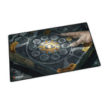Magic: The Gathering Guild Summit Play Mat by The Mighty Hobby Shop, featuring colorful fantasy artwork and detailed guild symbols.