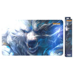 Playmat featuring Volibear from Riftbound: Origins, with vibrant artwork and detailed design, perfect for gaming setups.