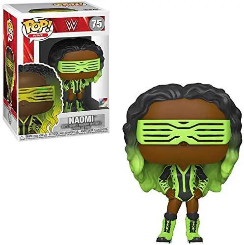 WWE Naomi POP! vinyl figure by THE MIGHTY HOBBY SHOP featuring Naomi in signature wrestling pose with detailed costume