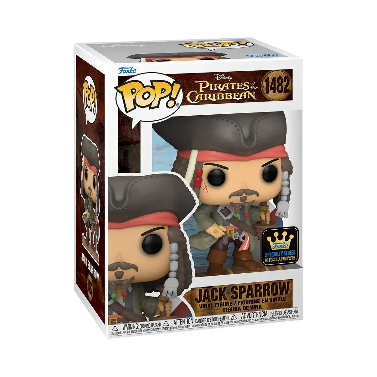 Pre-order POP! Movies Jack Sparrow action figure from Pirates of the Caribbean, Specialty Series Exclusive by THE MIGHTY HOBBY SHOP