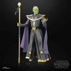 Black Series Prince Xizor action figure from Star Wars, detailed figure with intricate costume and accessories.