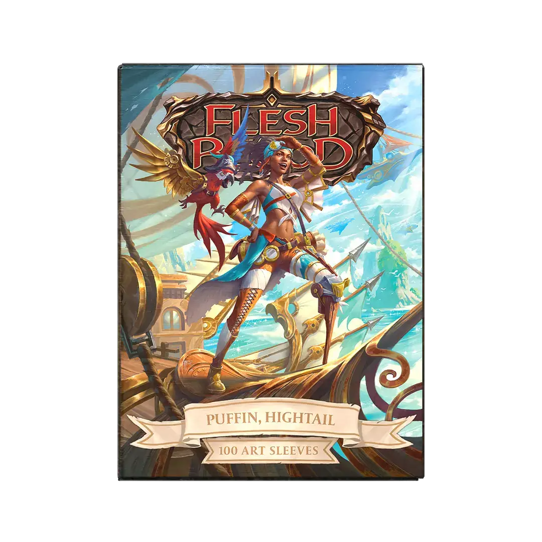 Matte art sleeves featuring Puffin Hightail design, standard size, ideal for protecting collectible trading cards.