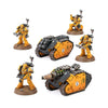Rapier Quad Heavy Bolters and Graviton Cannon Battery model from THE MIGHTY HOBBY SHOP, detailed miniature with multiple weapon mounts.
