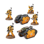 Rapier Quad Heavy Bolters and Graviton Cannon Battery model from THE MIGHTY HOBBY SHOP, detailed miniature with multiple weapon mounts.
