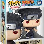 Shisui Uchiha action figure from THE MIGHTY HOBBY SHOP, detailed figure with black hair and Sharingan eye, posed for display.