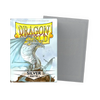 Silver matte standard size sleeves for trading cards, featuring a sleek, smooth finish and snug fit, by THE MIGHTY HOBBY SHOP.
