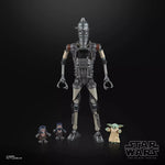 Star Wars The Black Series Deluxe IG-12 and Grogu action figures from The Mighty Hobby Shop, featuring detailed character designs.