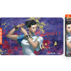 Street Fighter 6 Chun-Li Challenger Series playmat with colorful artwork, featuring Chun-Li in a dynamic pose for fighting game fans.