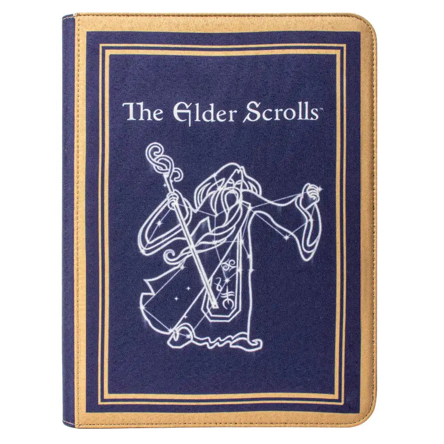 The Elder Scrolls Mages Guild 9-Pocket Zippered PRO-BINDER® for tabletop gaming, featuring a front design inspired by Oblivion Remastered.