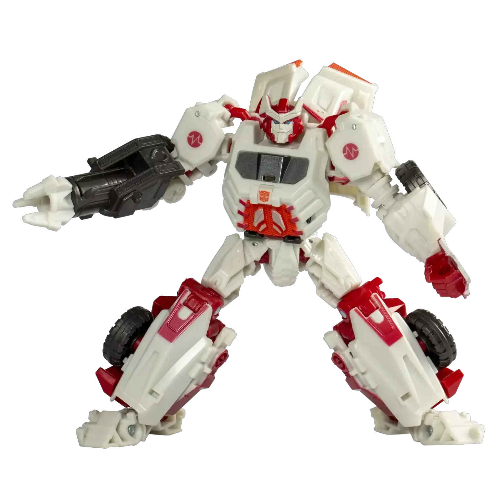 Transformers Studio Series Voyager War for Cybertron Ratchet action figure with detailed robot and vehicle modes.