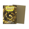 Flat image of a standard size Matte Dual Sleeves card protector box by THE MIGHTY HOBBY SHOP, showing the packaging design.
