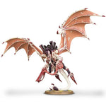 Winged Hive Tyrant model from Tyranids, with detailed insect-like features and large wings, assembled and painted for tabletop gaming.
