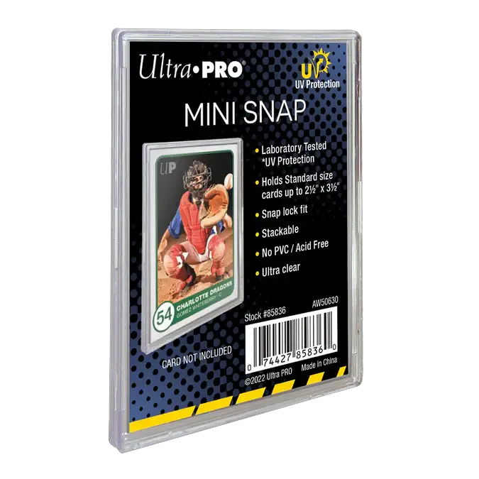 UV Mini Snap Card Holder from THE MIGHTY HOBBY SHOP featuring a compact design with snap closures and vibrant UV color.