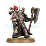 Chaos Space Marines Master of Executions model from Warhammer 40,000, detailed miniature figure in dark armor with weapons.