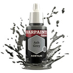 Warpaints Fanatic Ash Grey acrylic paint bottle from THE MIGHTY HOBBY SHOP on a white background.