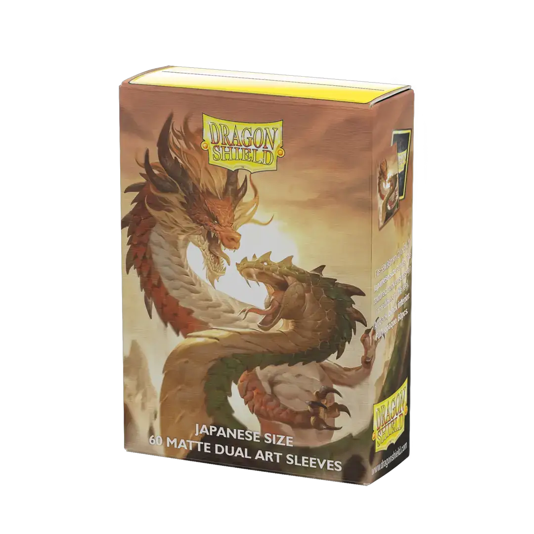 Matte Japanese size Wood Snake 2025 dual art sleeves by THE MIGHTY HOBBY SHOP, featuring detailed snake design on card sleeves.