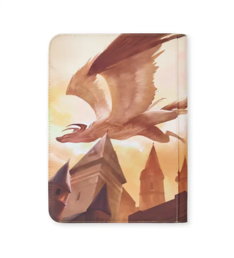 9-pocket card binder by The Mighty Hobby Shop with 360 card capacity, featuring clear plastic pockets for collectible cards.