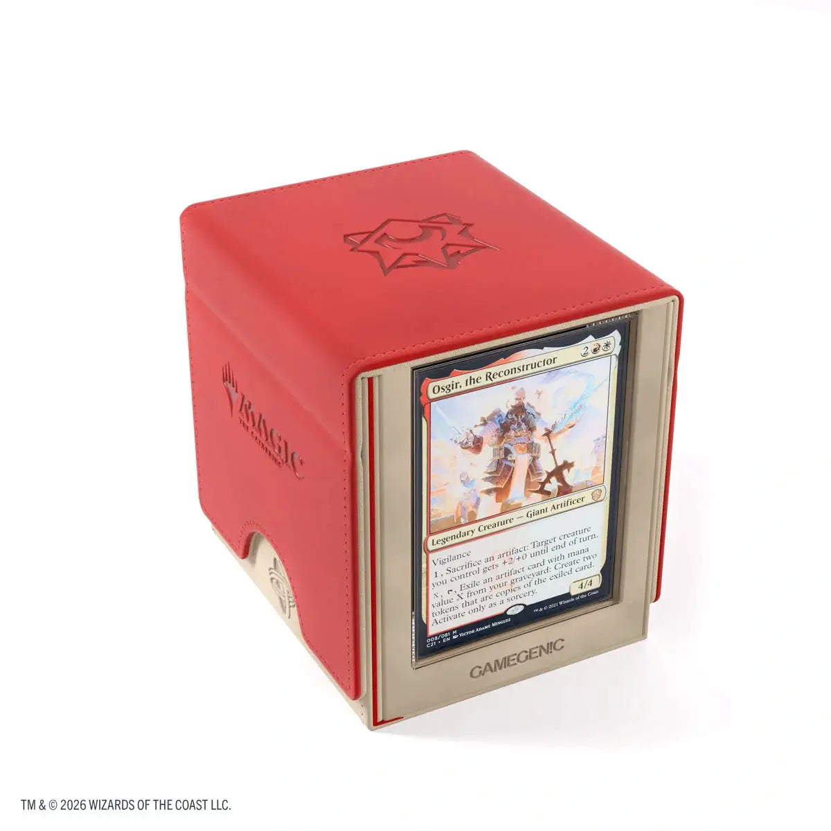 Magic: The Gathering Sidekick Pro 100+ XL Convertible deck box with lorehold design, featuring durable construction and secure card storage.