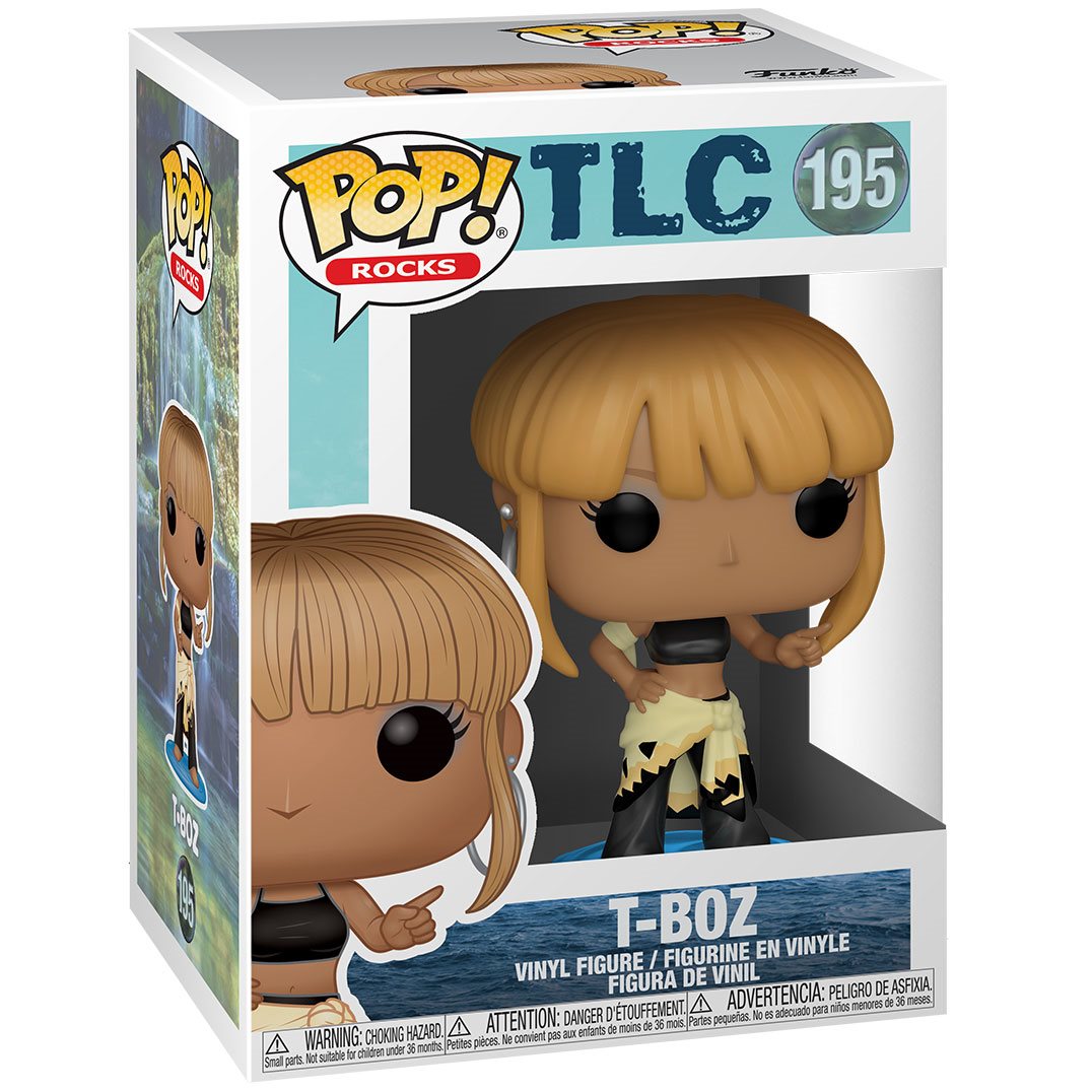 Pop! Rocks TLC T-Boz figure, collectible vinyl toy from THE MIGHTY HOBBY SHOP, featuring T-Boz in signature style.