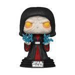 Pop! Star Wars: The Rise of Skywalker Revitalized Palpatine figure, collectible toy by THE MIGHTY HOBBY SHOP, front view.