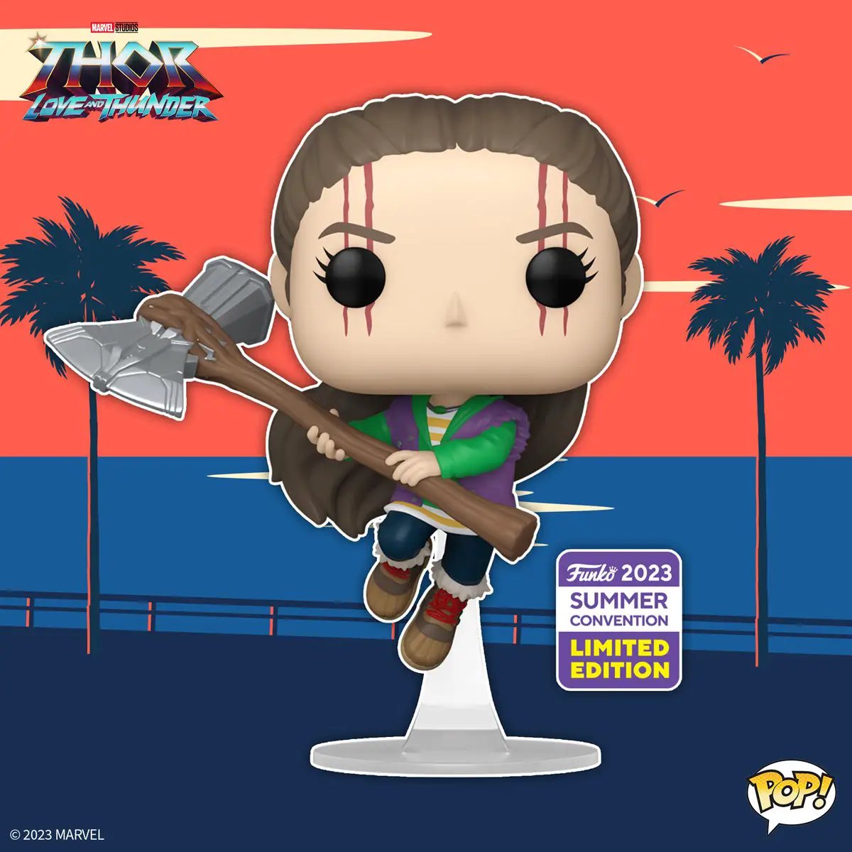Pop! Thor: Love and Thunder Gorr's Daughter figure from THE MIGHTY HOBBY SHOP, 2023 Convention Exclusive, detailed collectible toy.