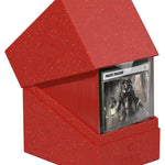 Ultimate Guard Return to Earth Boulder 133+ playing card storage box, sturdy black protector for trading cards.