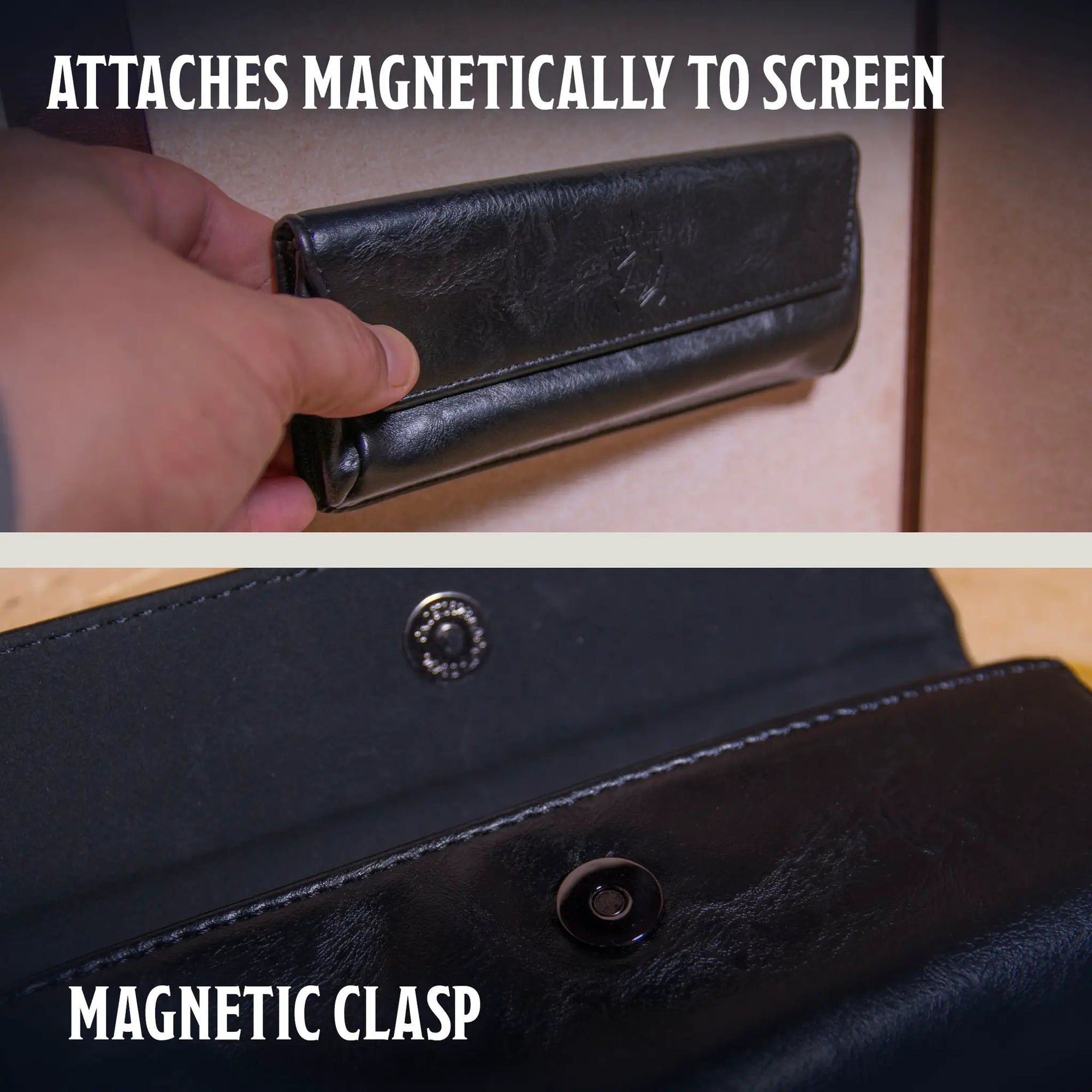 Large magnetic pouch by The Ultimate Game Master for storing game master screen accessories and DM tools in premium quality.