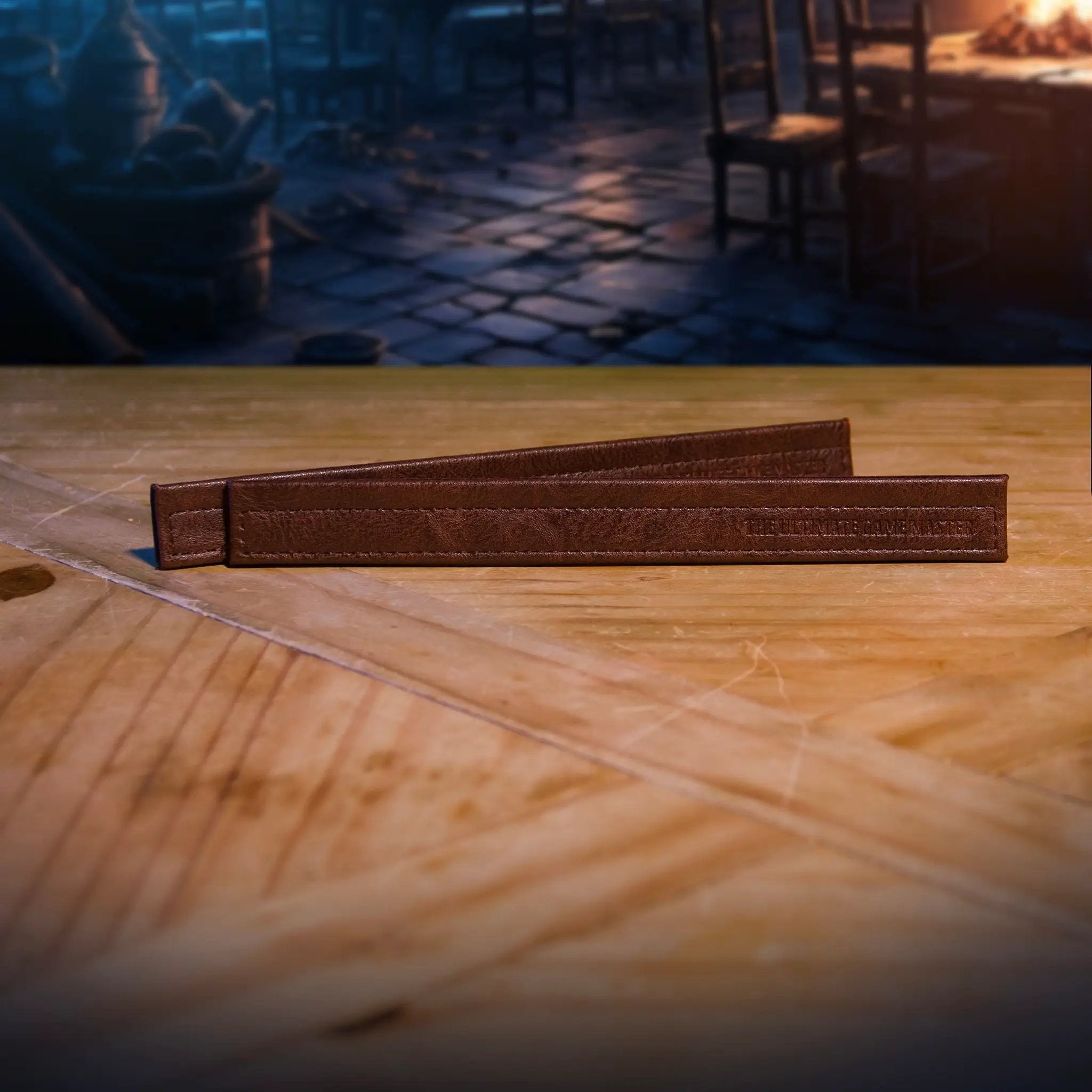 Magnetic bar set from The Ultimate Game Master for extending and securing the screen of the game master screen setup.