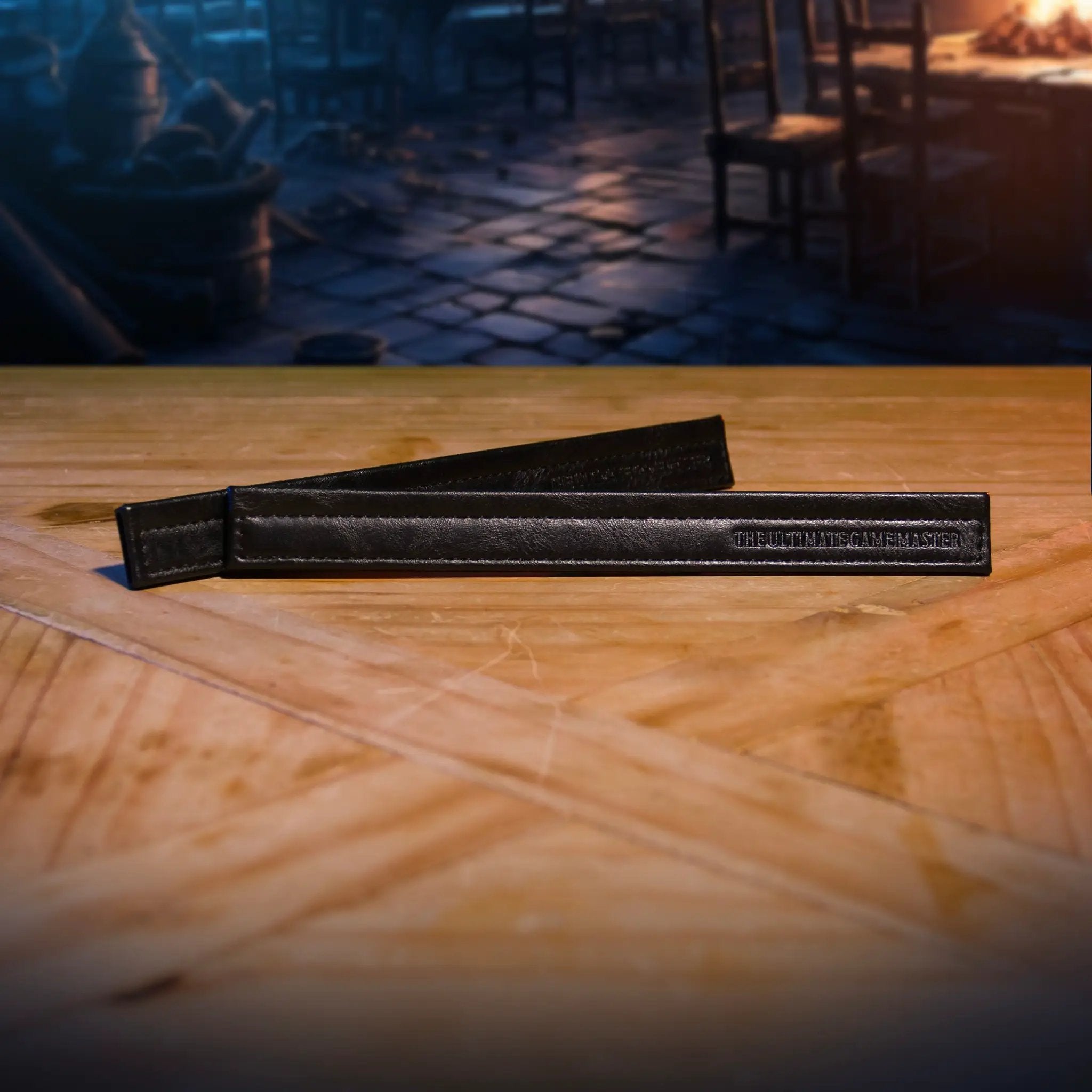 Magnetic bar set for screen extension hardware by The Ultimate Game Master, featuring brown metal bars for game master screens.