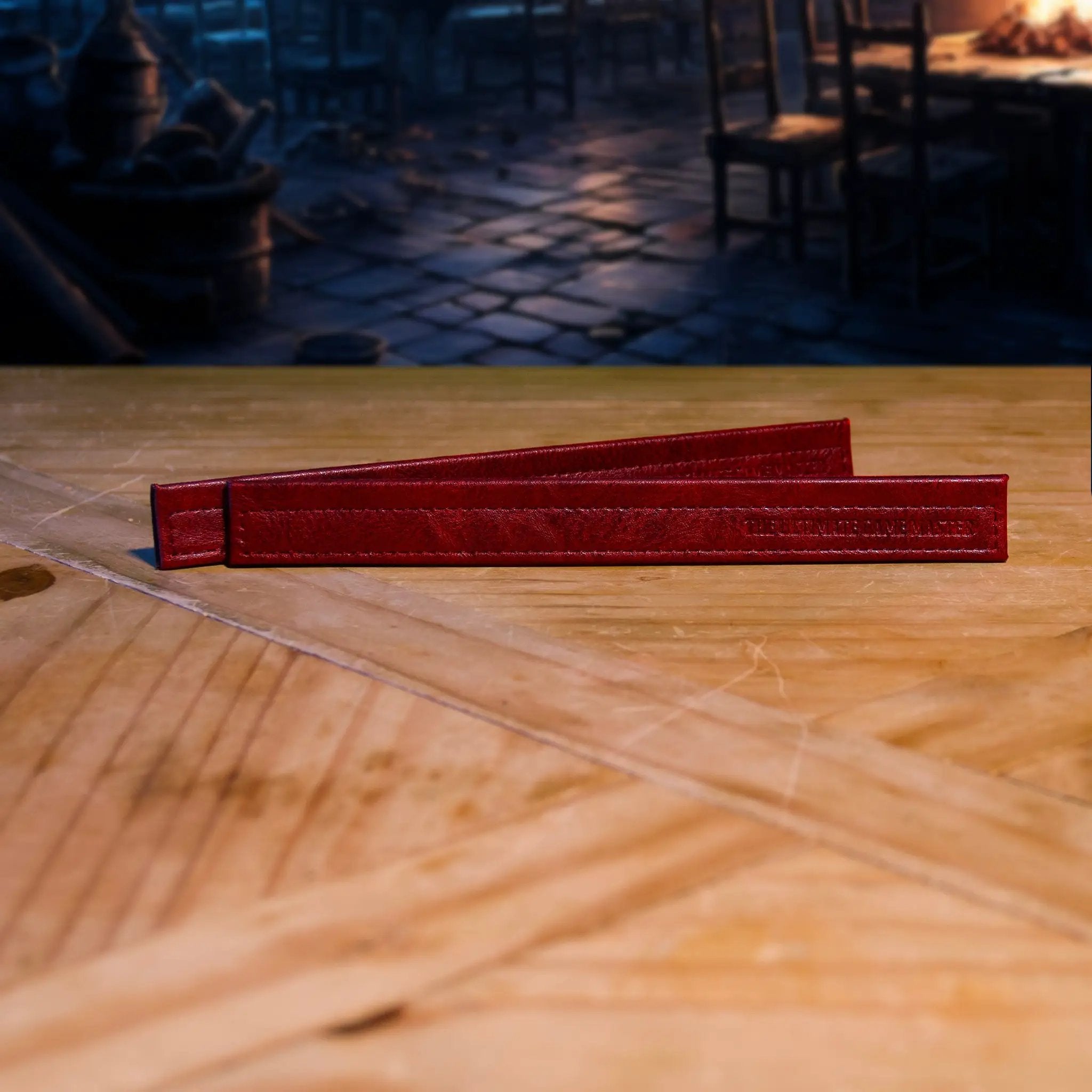Magnetic bar set for screen extension hardware by The Ultimate Game Master, shown in brown with metal components for gaming screens.