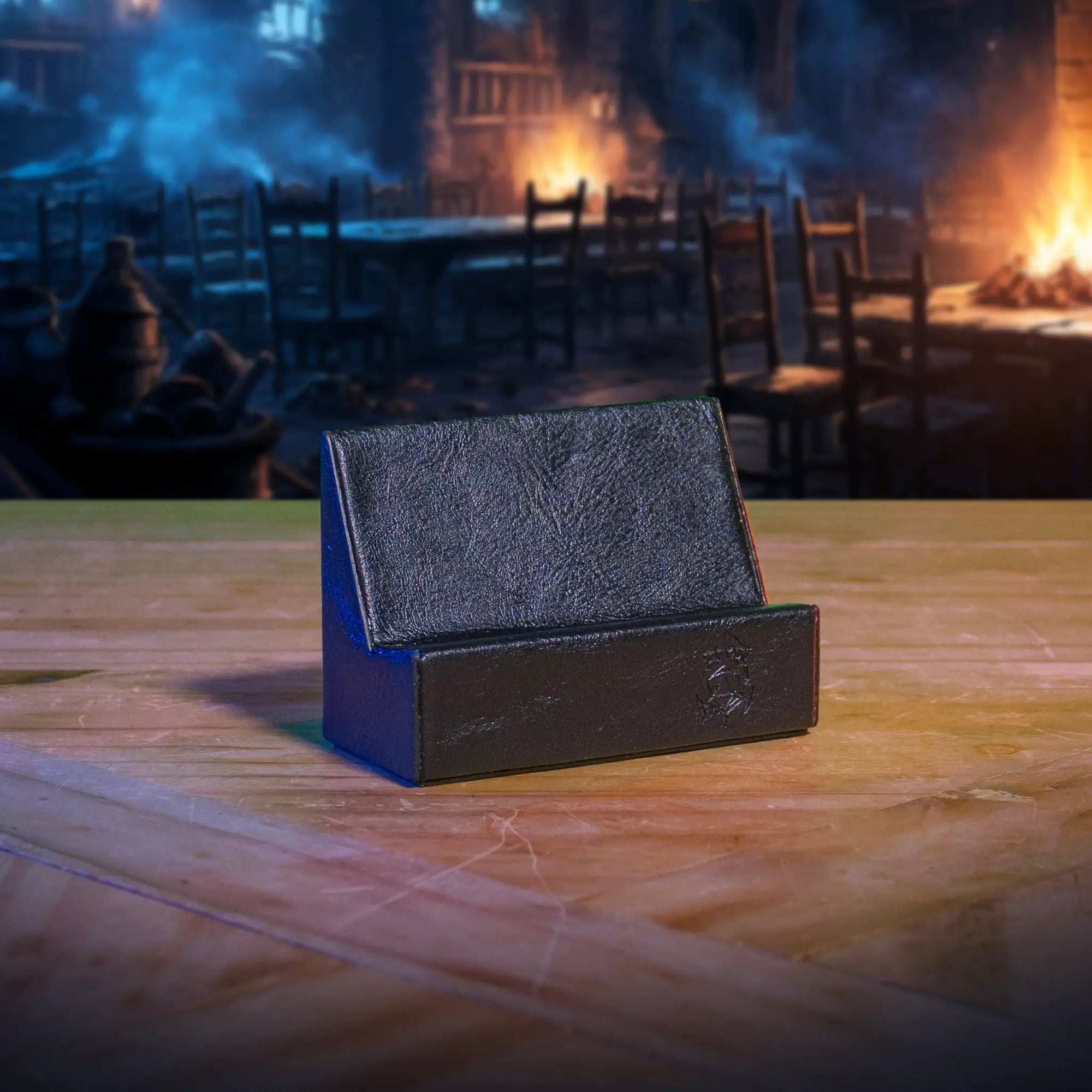 Magnetic phone holder for Game Master screen from The Ultimate Game Master, ideal for TTRPG sessions and digital tools mounting.