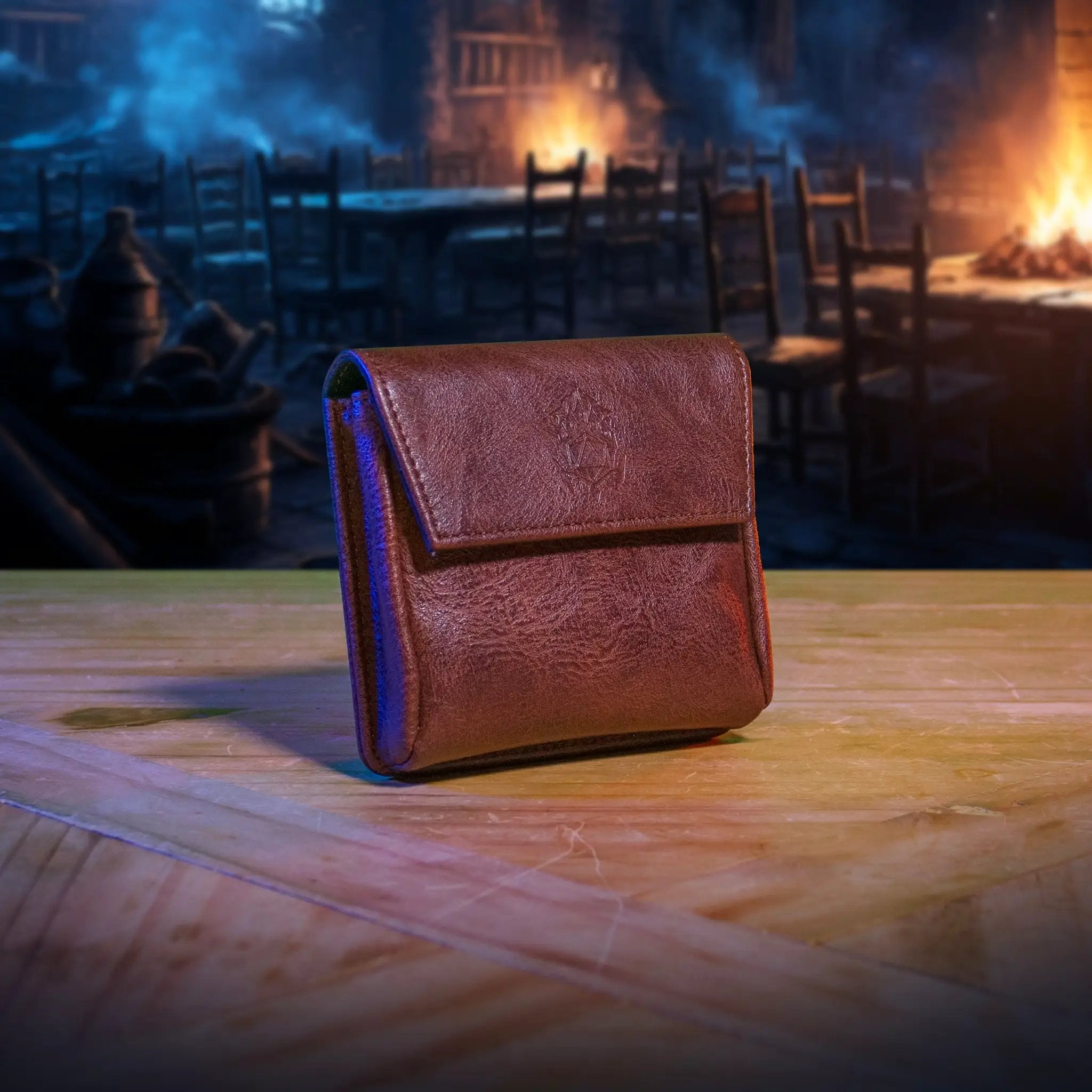 Small magnetic pouch by The Ultimate Game Master for storing DM screen accessories and dice, compact and easy to carry.