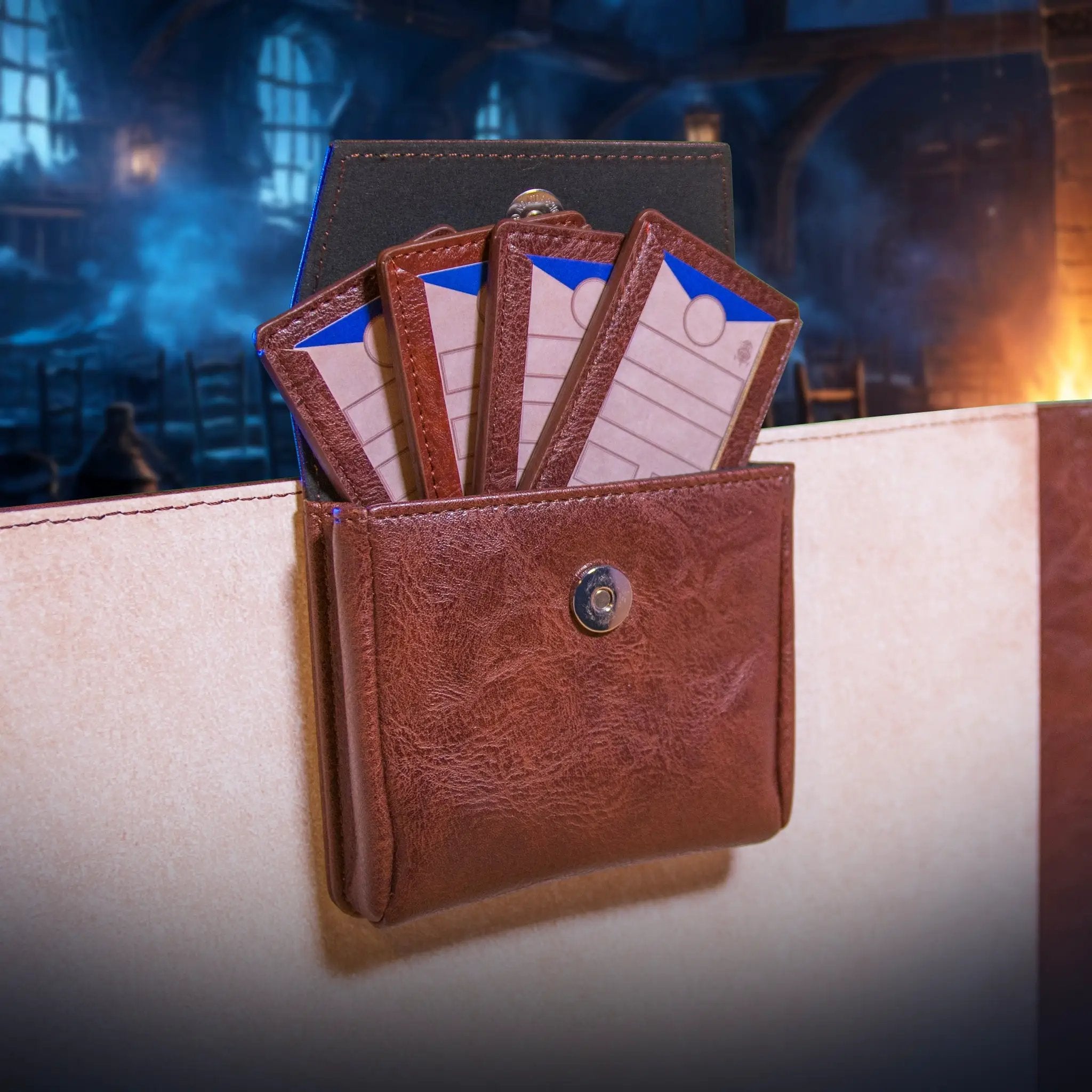 Small magnetic pouch by The Ultimate Game Master for storing DM screen accessories and dice, compact and convenient.