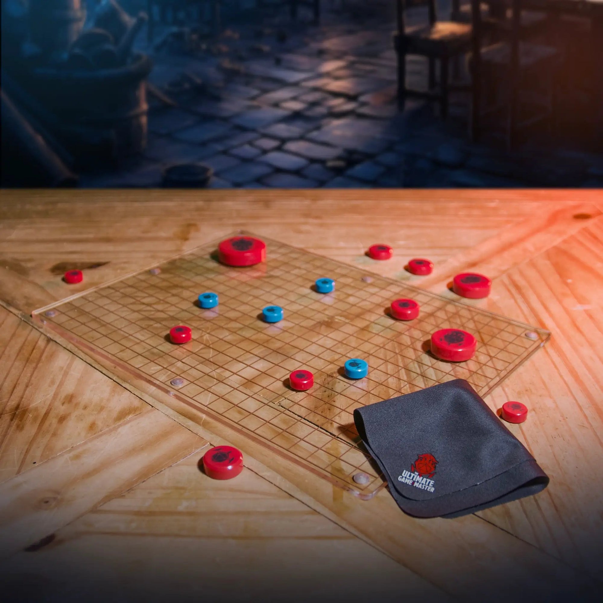 Magnetic map pack for D&D, dry-erase battle maps with magnetic design, ideal for game master screens and combat scenarios.