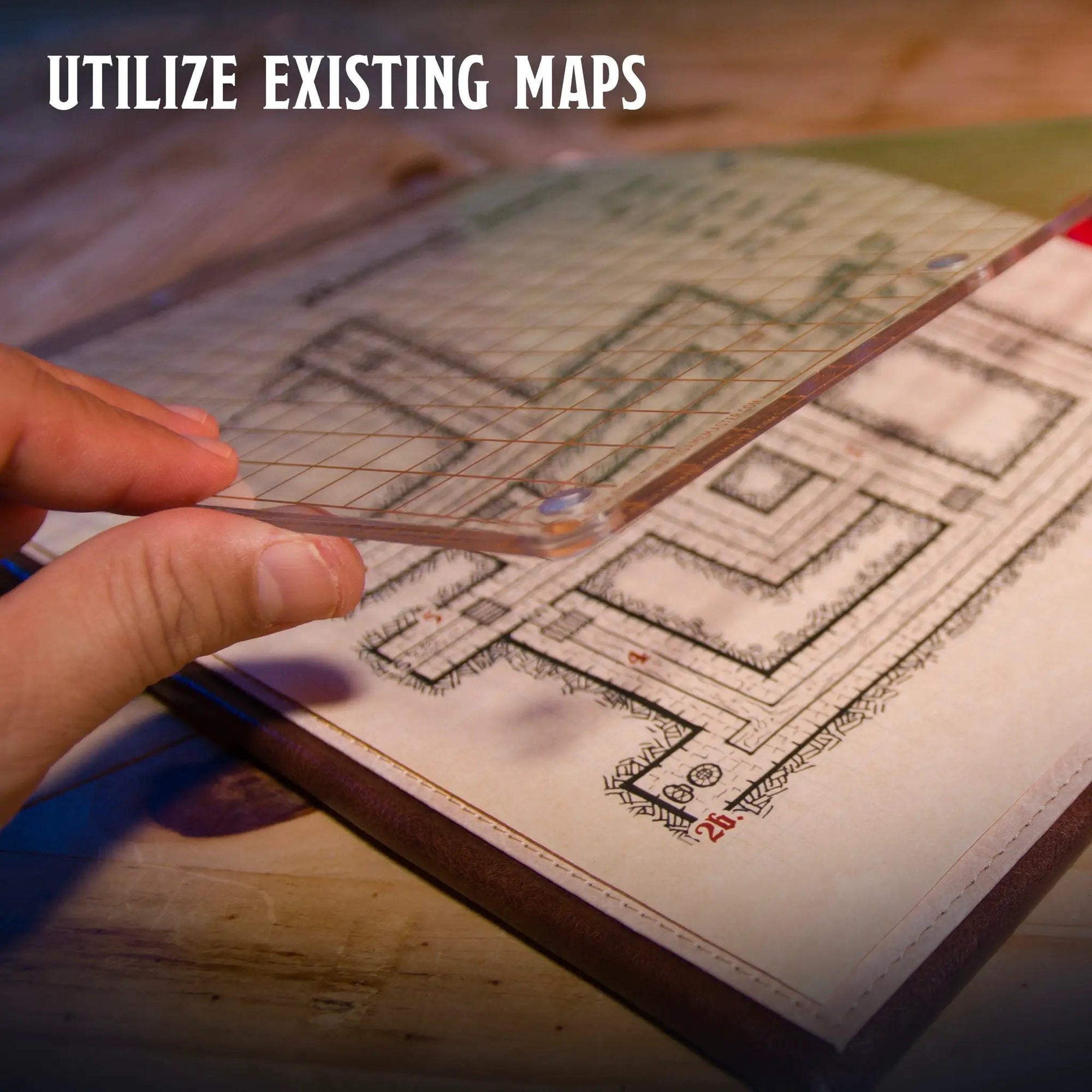 Magnetic map pack for D&D, dry-erase battle maps from The Ultimate Game Master, featuring detailed terrain and grid for combat scenarios.