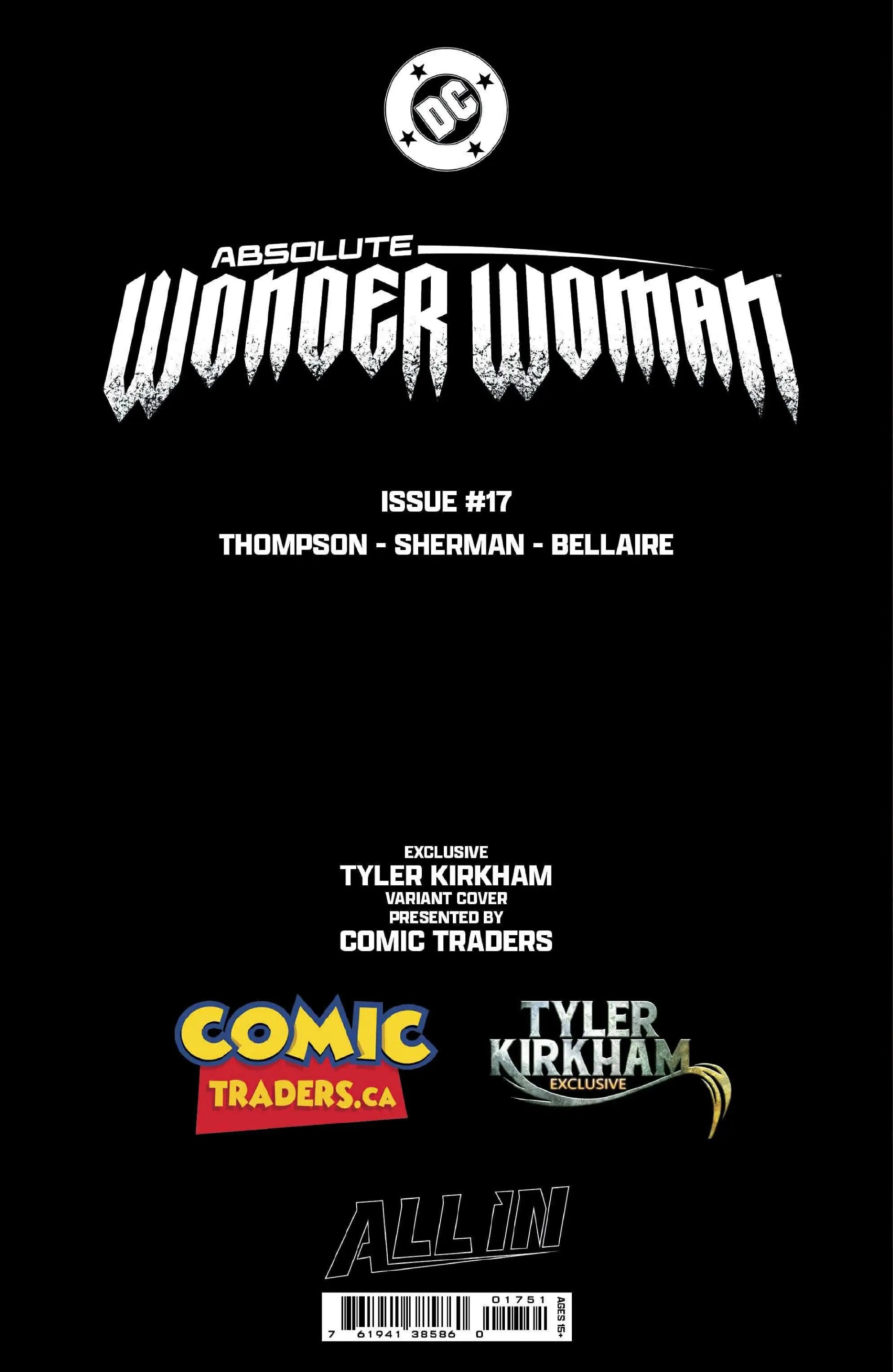 ABSOLUTE WONDER WOMAN #17 TYLER KIRKHAM Megacon 2026 EXCLUSIVE VAR (02/25/2026) by Unknown Comic Books