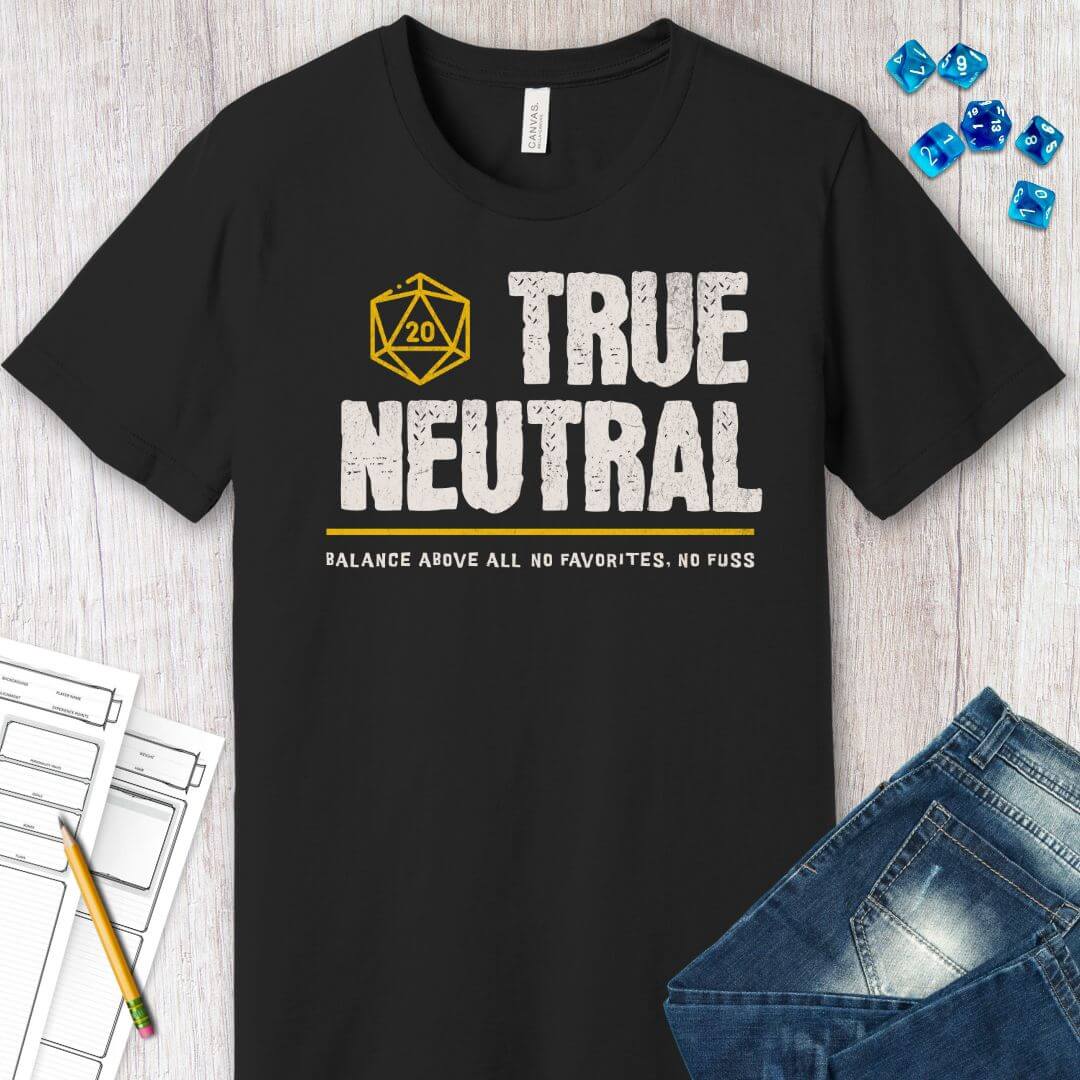 True Neutral Shirt - DnD Alignment T-shirt