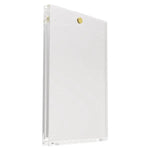 Magnetic holder for UV 35pt sleeved cards, featuring one-touch design and sturdy construction by THE MIGHTY HOBBY SHOP.