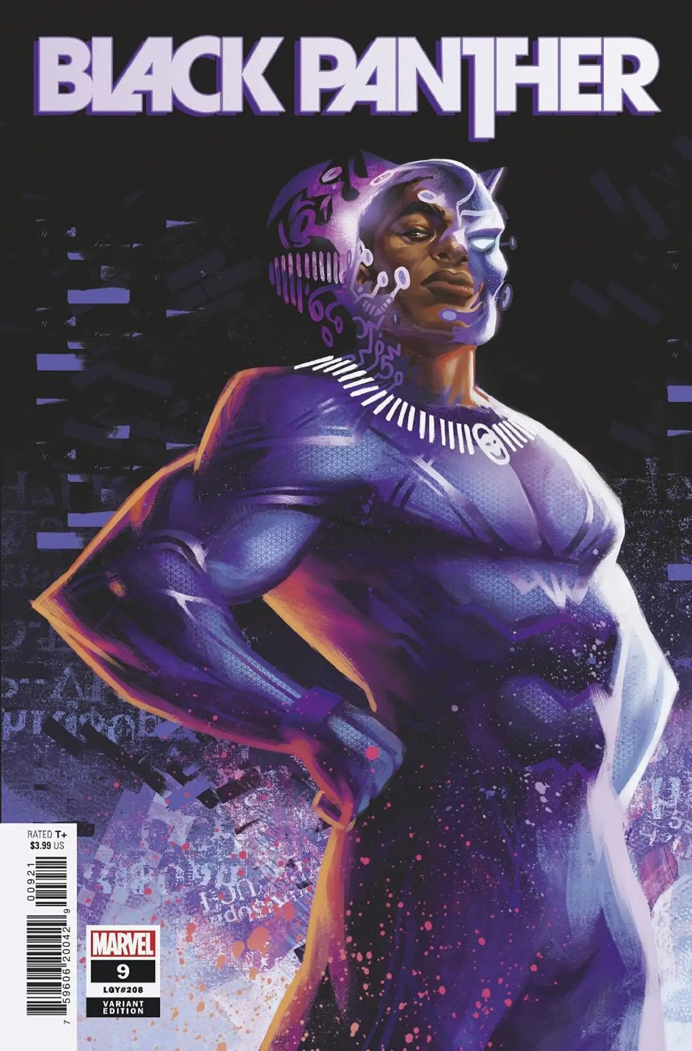 Black Panther #9 comic book by Unknown Comic Books featuring artwork of Black Panther in dynamic action pose.