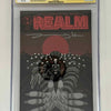 Double signed comic book The Realm #1 CGC 9.8 yellow label by Jeremy Haun and Seth Peck, featuring Andrew Maclean and Nick Filardi variant art.