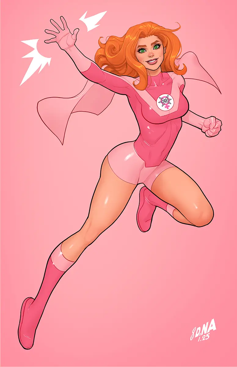 Comic book titled "Invincible #1" by David Nakayama, exclusive Virgin Variant for MegaCon 2026, published by Unknown Comic Books.