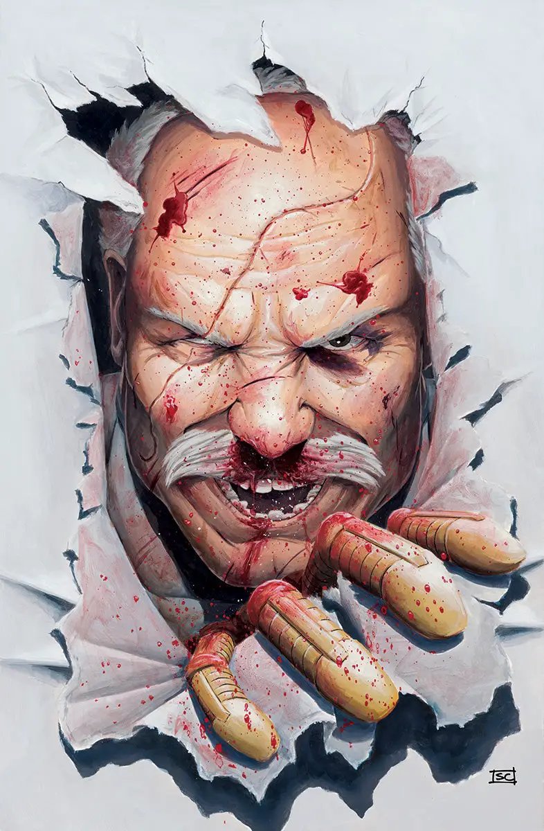 Comic book cover featuring Invincible Universe Battle Beast #11 by Sean Carlson, exclusive virgin variant art from Unknown Comic Books