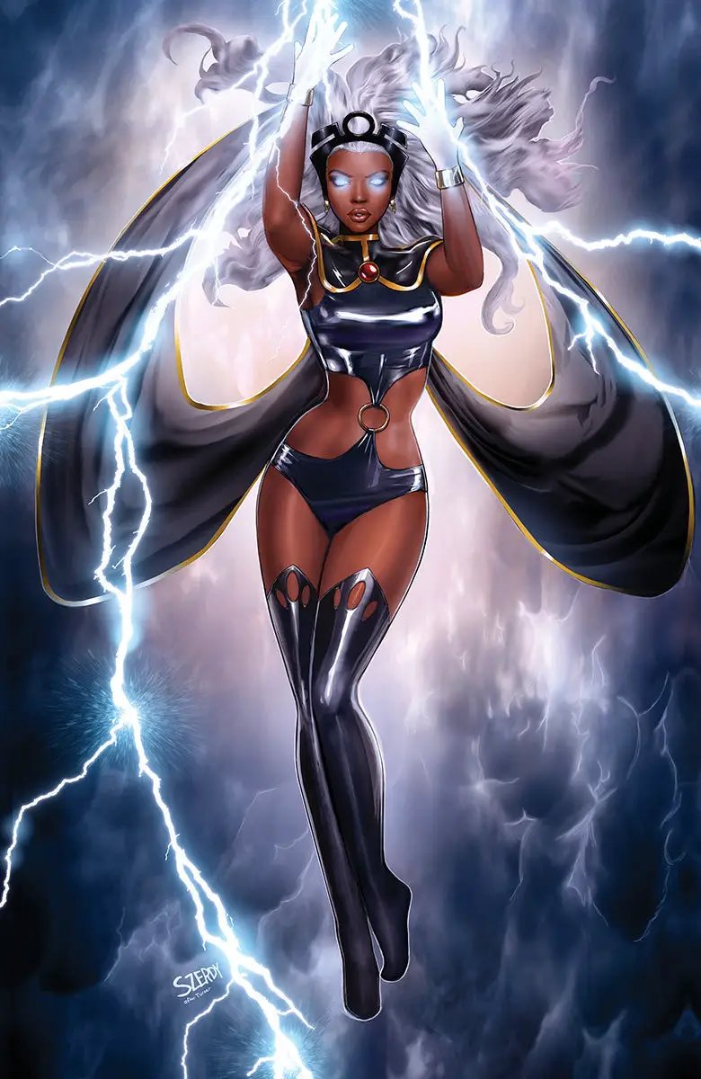 Signed Storm #2 comic book by Nathan Szerdy, exclusive virgin variant foil cover from Unknown Comic Books, in stock.