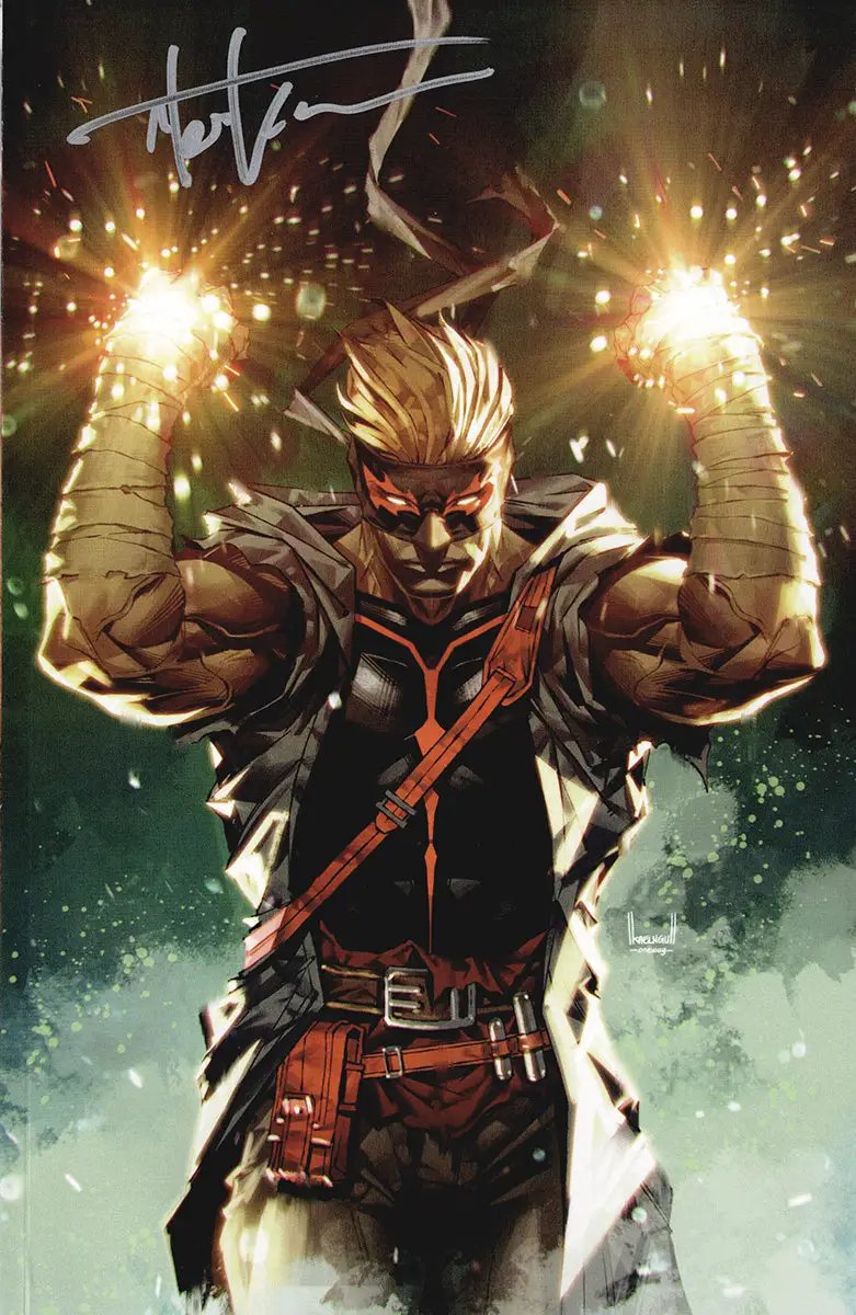 Signed FINAL BOSS #1 comic book by Tyler Kirkham, Kael Ngu IndieGoGo edition virgin exclusive, from Unknown Comic Books.