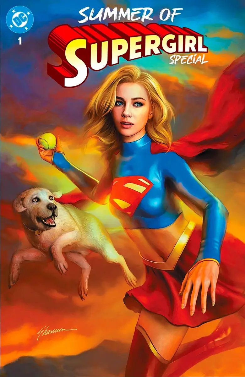 Comic book cover for "Summer of Supergirl Special #1" by Unknown Comic Books, featuring Supergirl in a dynamic pose.