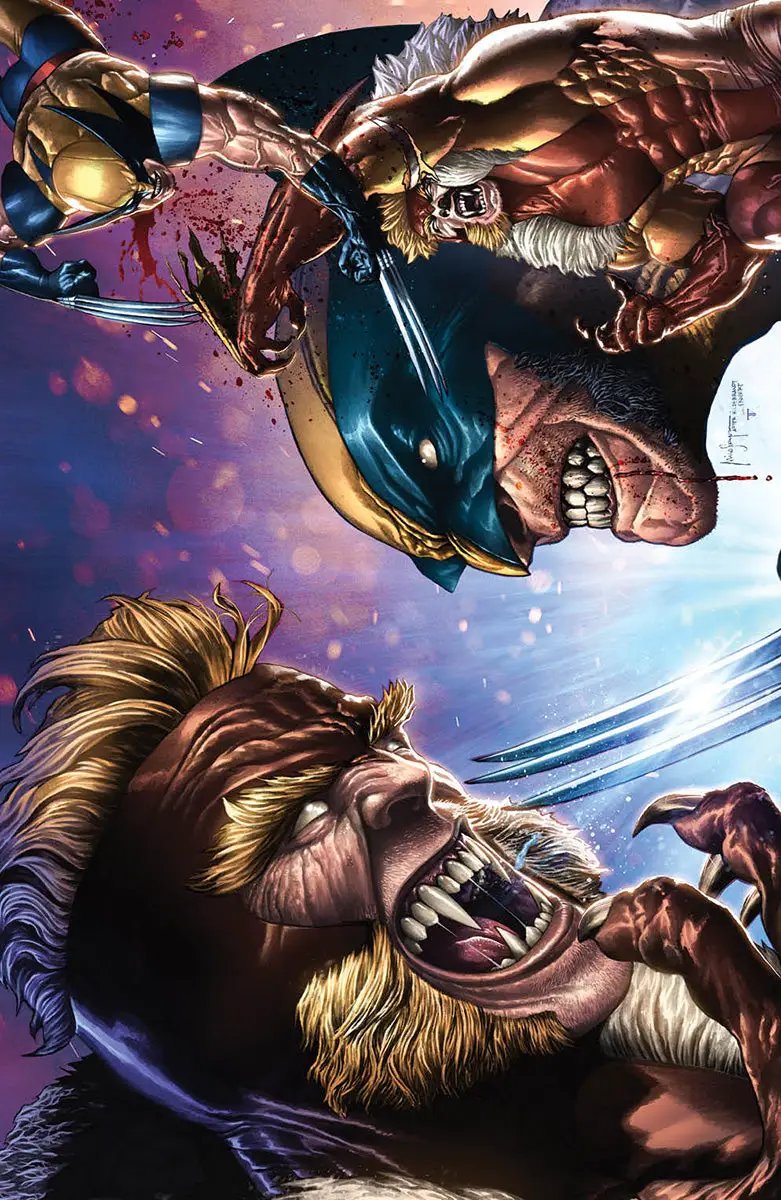 Wolverine #47 comic book by Unknown Comic Books, featuring cover art by Mico Suayan, Virgin C2E2 exclusive variant.