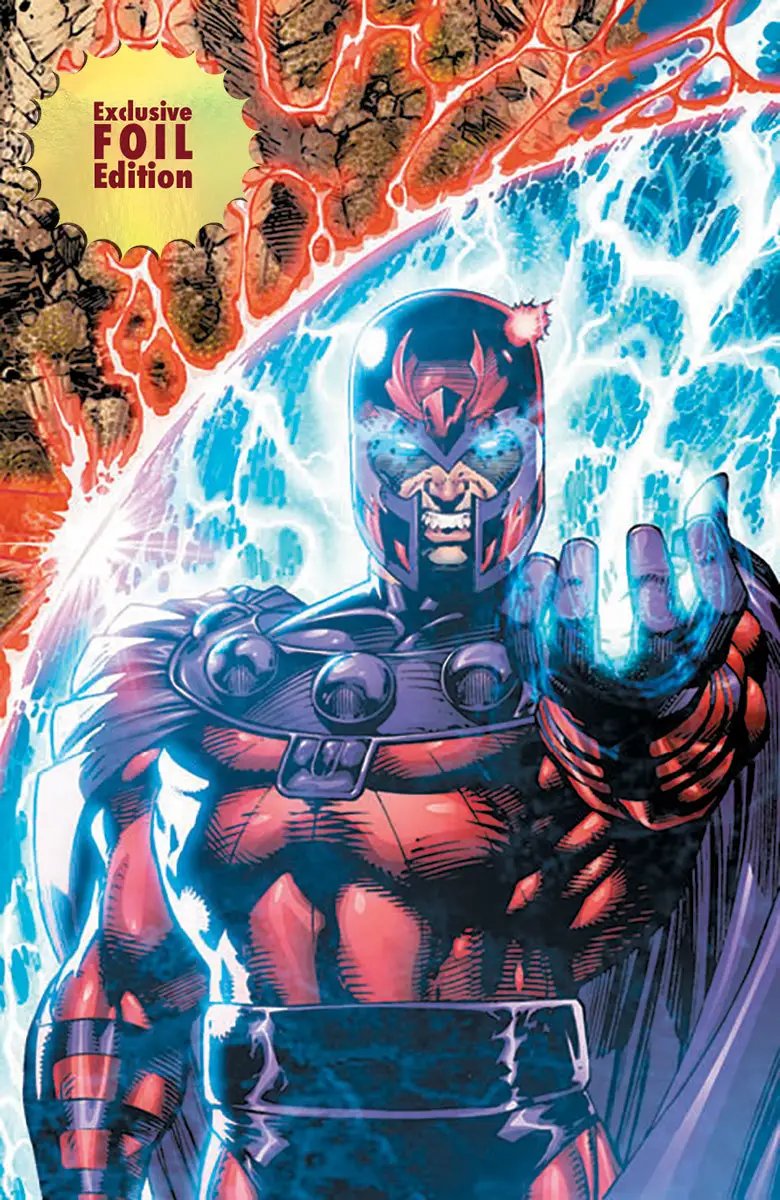 Limited edition foil X-Men 1991 #1 comic book facsimile edition from Unknown Comics, featuring Jim Lee exclusive connecting cover.