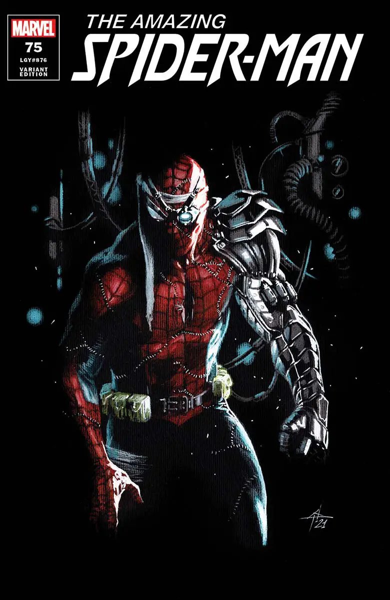 Exclusive Amazing Spider-Man #75 comic book by Unknown Comics, featuring Gabriele Dell'Otto artwork, front cover image.